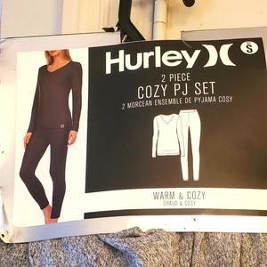 Hurley PJ Set Gray Size Small